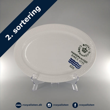 Royal Copenhagen Riflet Signatur Ovalt Fad (28 cm) - RCoyalisten.dk