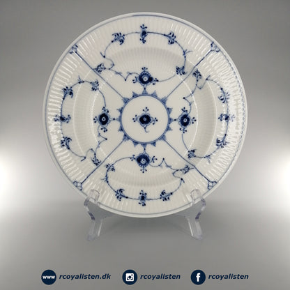 Blue Fluted Plain Deep Plate (23 cm)