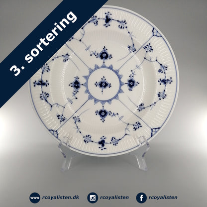 Blue Fluted Plain Deep Plate (25 cm)