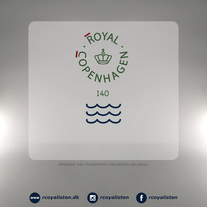 Royal Copenhagen Sort Riflet Tekande (22 cm / 75 cl) - RCoyalisten.dk