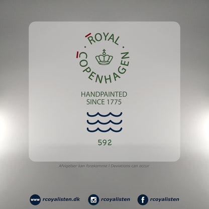 Royal Copenhagen Hvid Riflet Kvadratisk Fad (25 x 25 cm) - RCoyalisten.dk