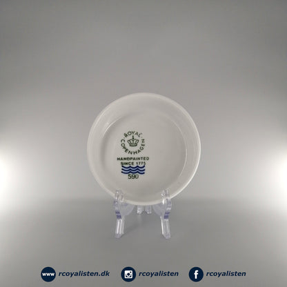 Royal Copenhagen Hvid Riflet Tærtefad (14 cm) - RCoyalisten.dk